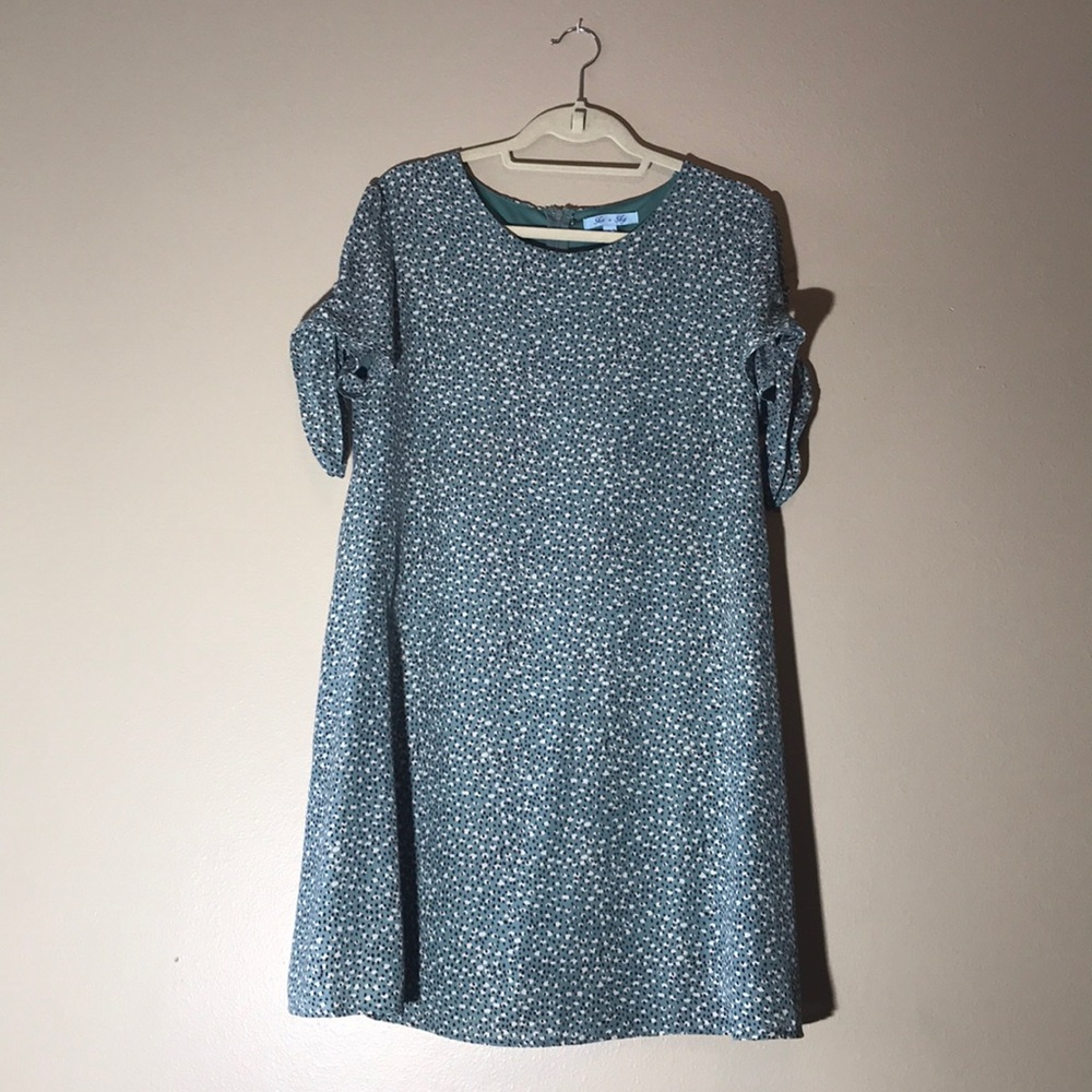 She & Sky summer dress with liner & zippered back